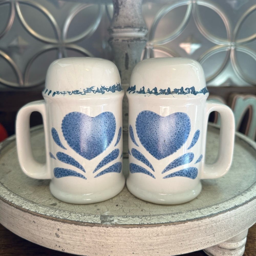 Blue Heart Ceramic Mugs